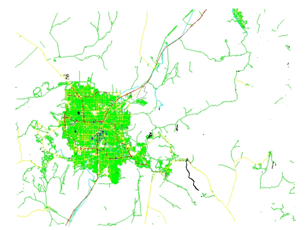 Plano urban Las Vegas; .
