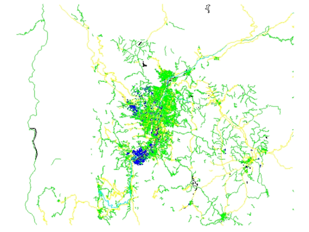 Carte urbaine de medellin - colombie