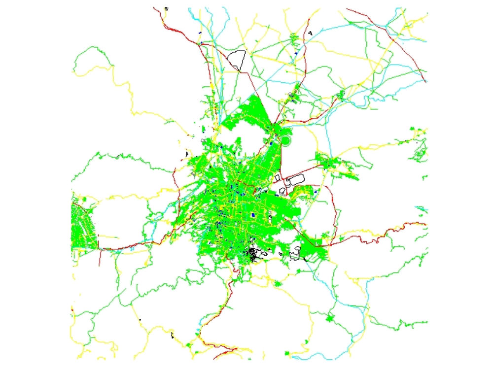 Mapa urbano da Cidade do México
