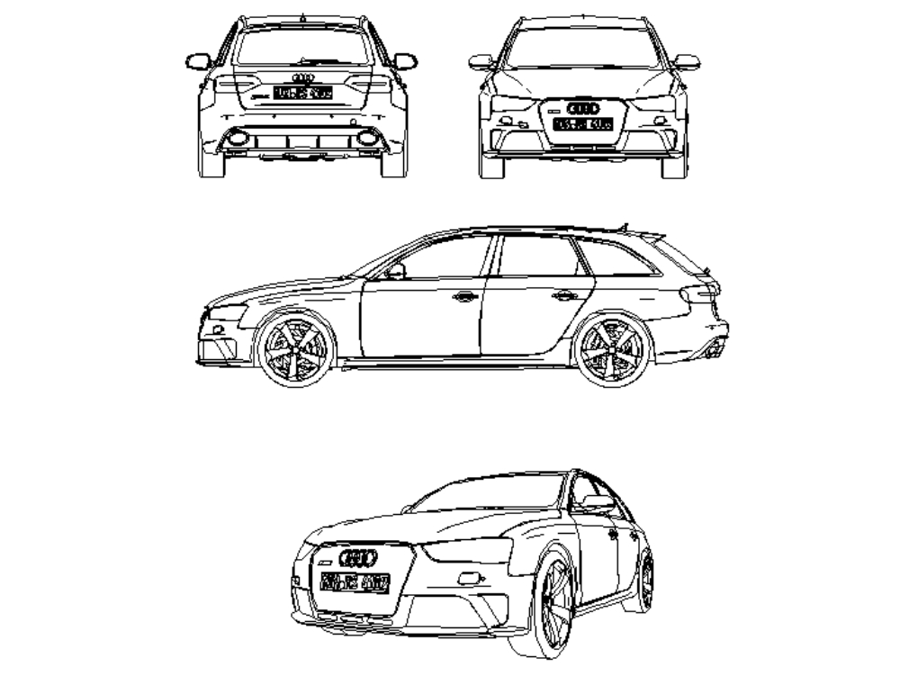 Voiture Audi Rs4 C7.