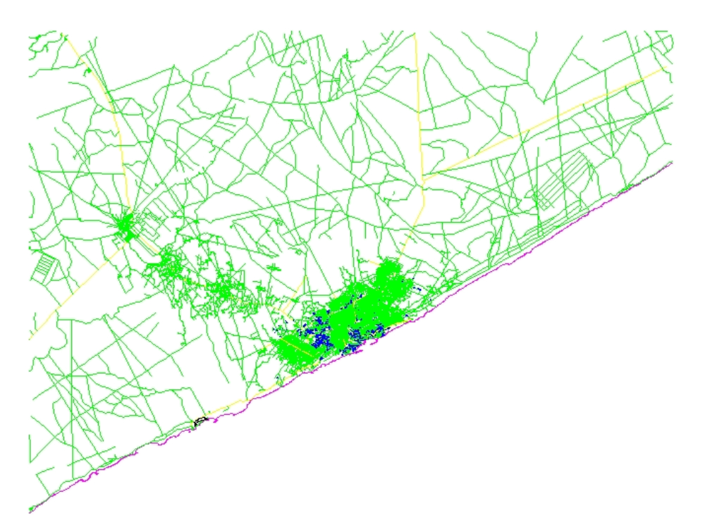 Urban map of mogadishu - somalia.