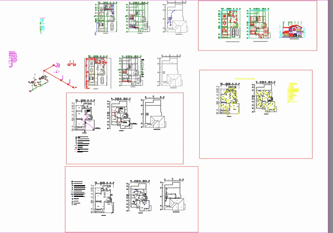 Intalaciones de casa habitacion en AutoCAD | CAD (1.89 MB) | Bibliocad