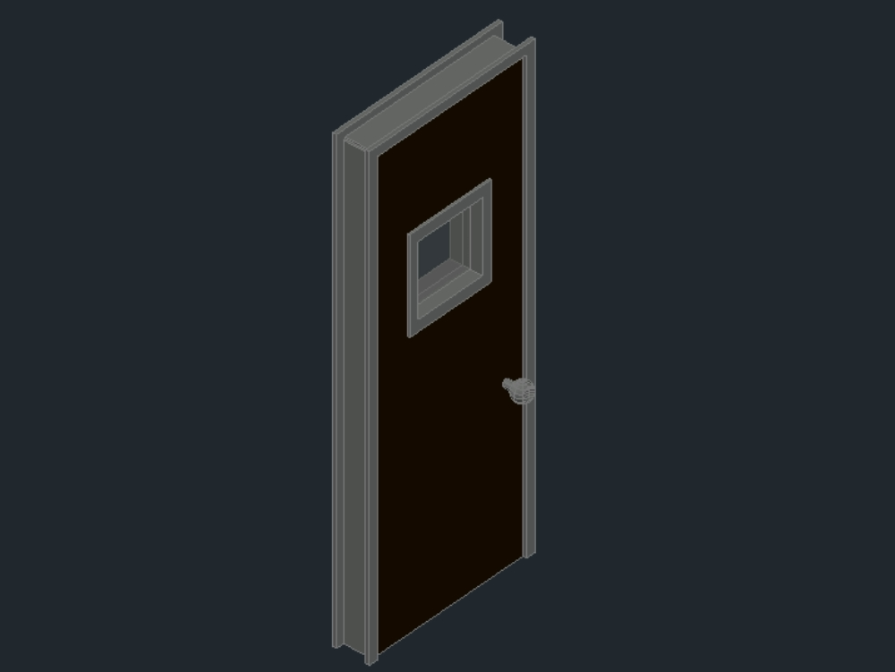 3d wooden door
