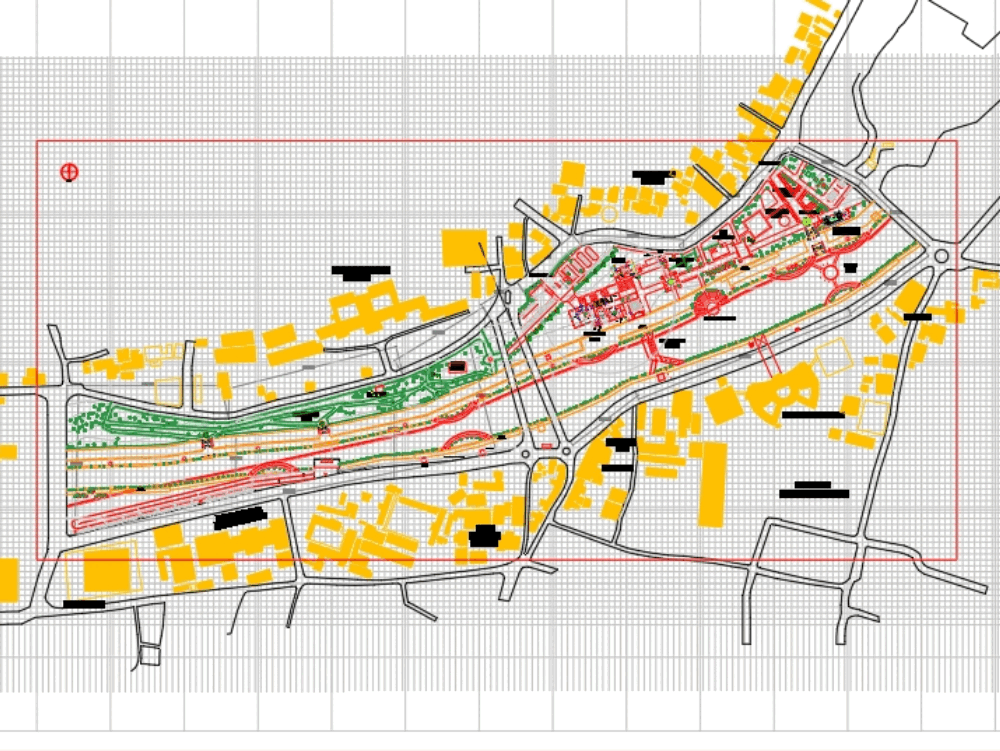 Musi river front development in AutoCAD | CAD (2.15 MB) | Bibliocad