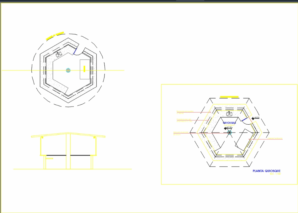 Kiosk in AutoCAD | CAD download (109.21 KB) | Bibliocad