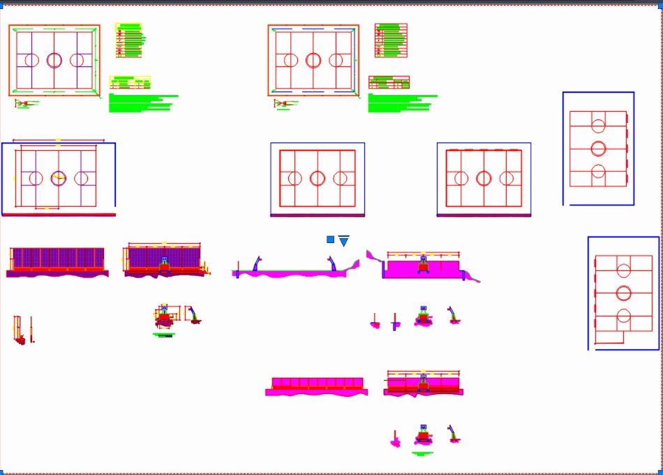 Figura 2d pessoas jogando futebol em AutoCAD, CAD (25.34 KB)