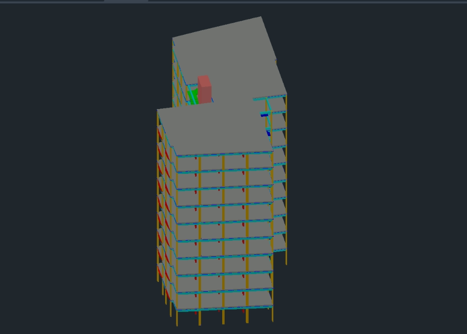 Estructura 3D condominio 10 pisos
