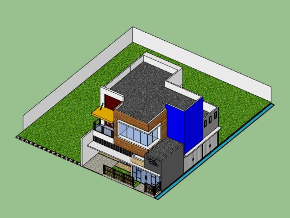 Maison moderne 3D
