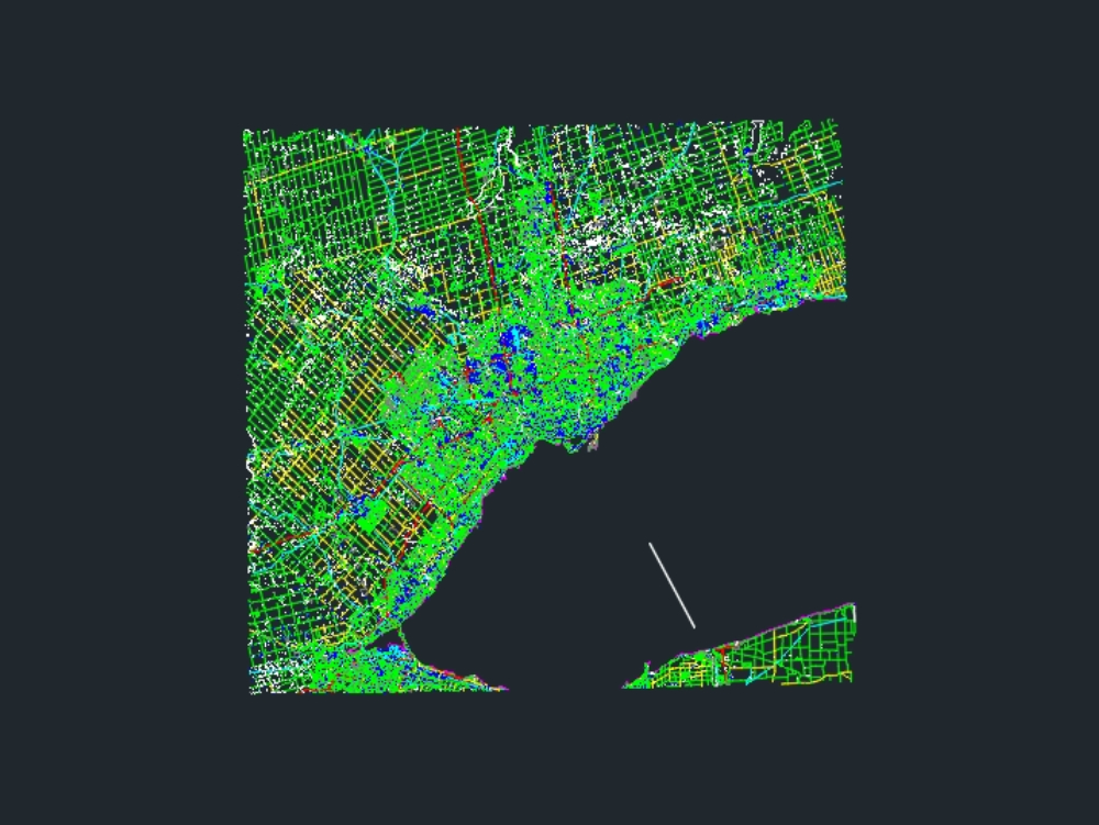 Stadtplan von Toronto; Kanada