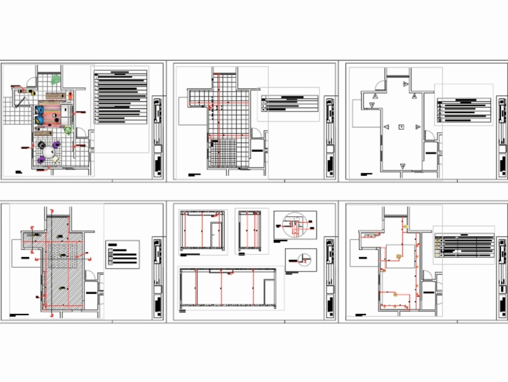 Interior design project in AutoCAD | Download CAD free (1.64 MB