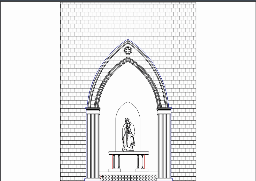 Altar virgin 2D .