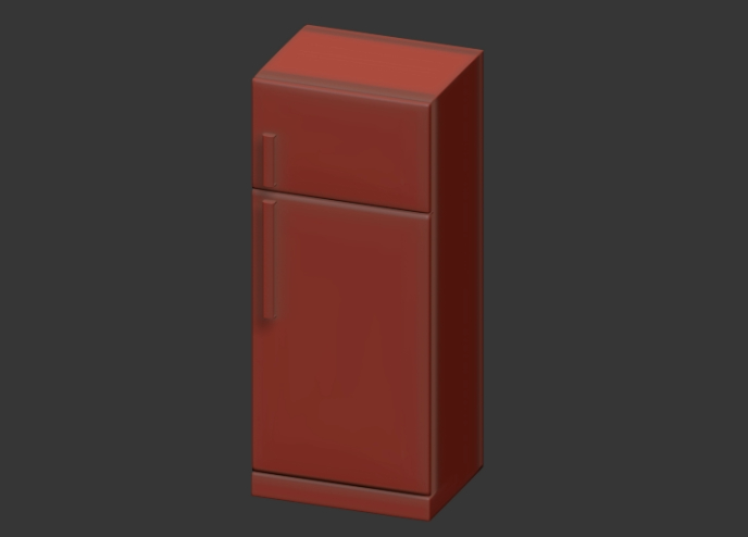 Refrigerador en 3D.