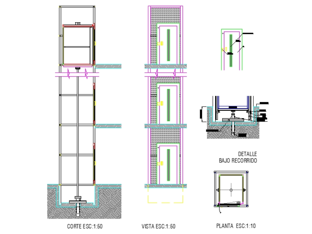 Omega Hospital Elevators | Architectural Details