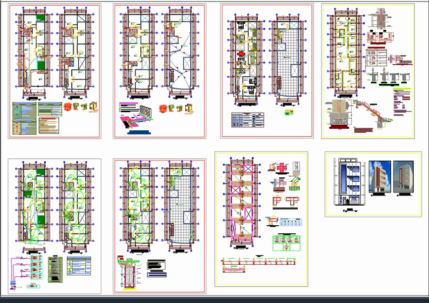 Vivienda multifamiliar de cuatro niveles