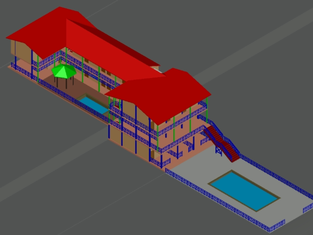 3D-Strandhaus