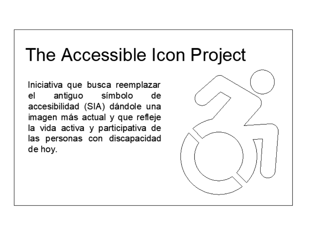Motor disability logo.