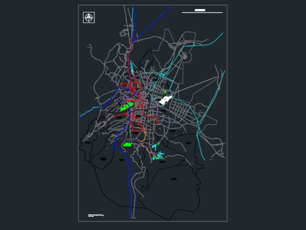 Distrito Federal Mexico En Autocad Cad 454 97 Kb Bibliocad