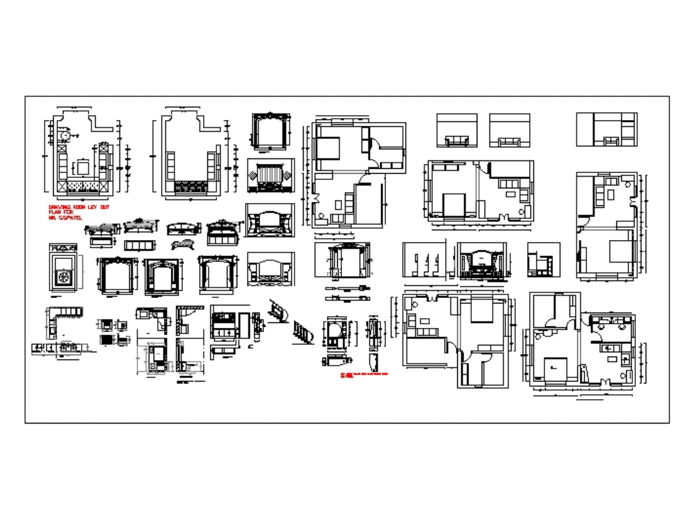 House design in AutoCAD | Download CAD free (395.34 KB) | Bibliocad