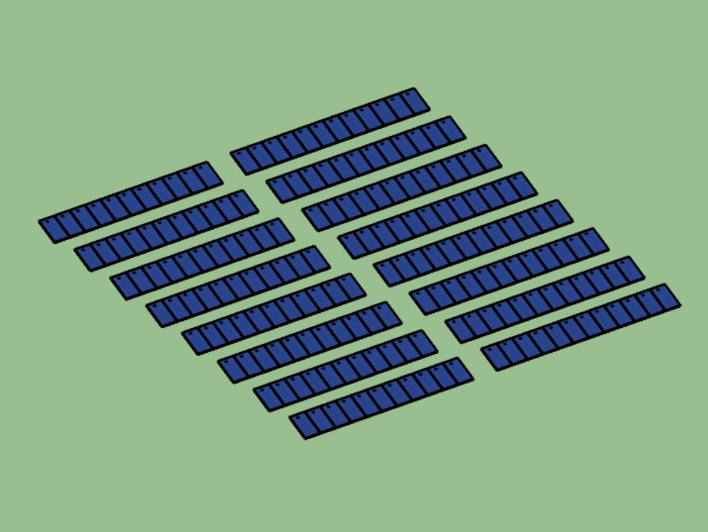 Campo fotovoltaico.