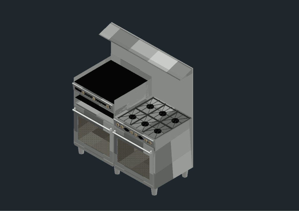 industrial kitchen 3d