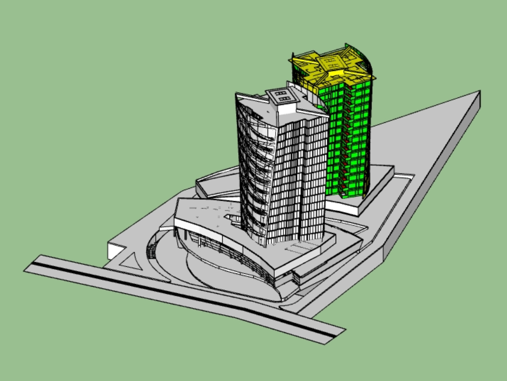Apartment building 3D