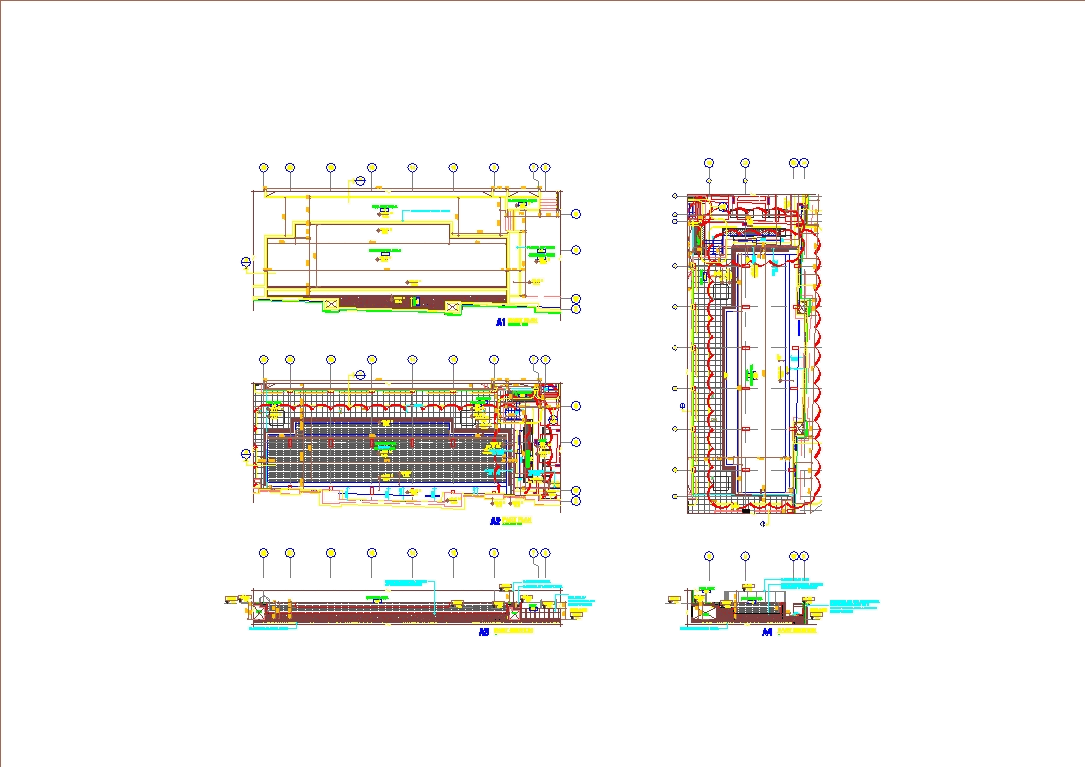 swimming pool structural details dwg