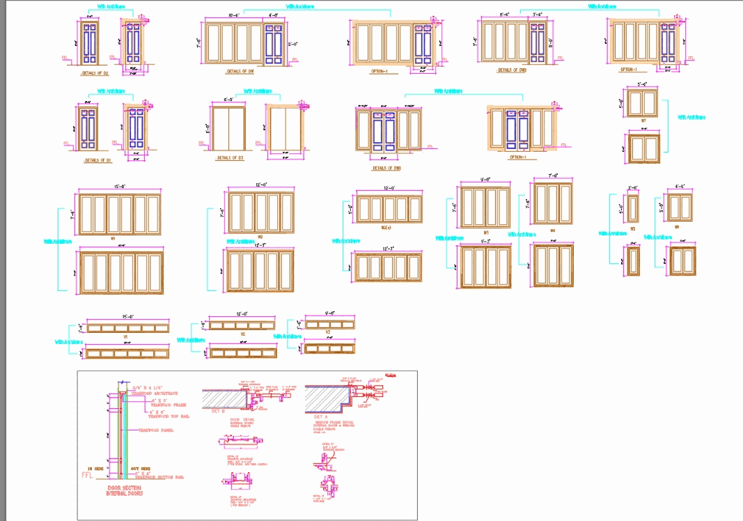 Door in AutoCAD | CAD download (338.48 KB) | Bibliocad electrical plan in revit 
