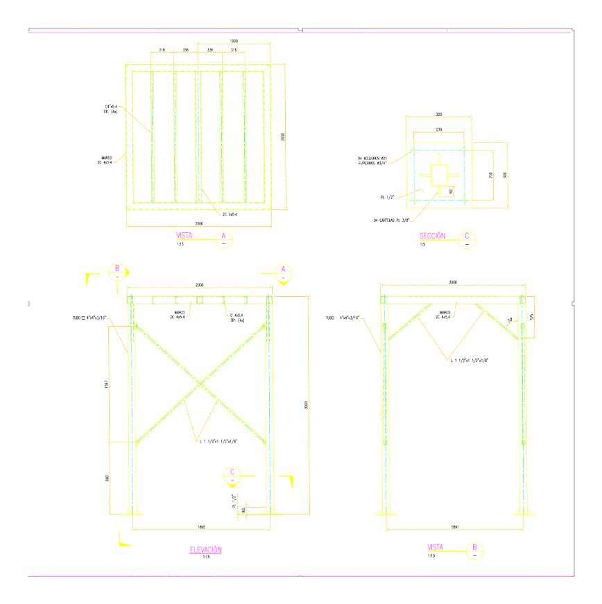 Estructura Tanque de 2.5 m3
