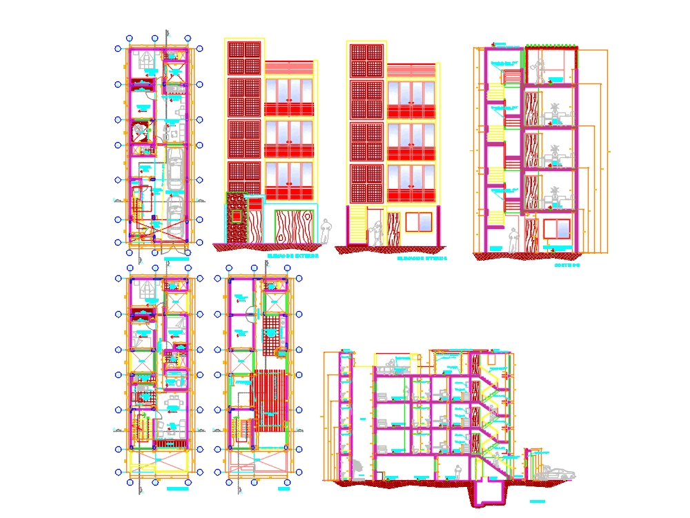 Vivienda Multifamiliar Niveles En Autocad Cad Kb Bibliocad Hot Sex Picture 