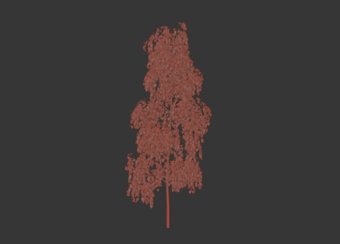 3D-Modellierung des Baumbaums in 3