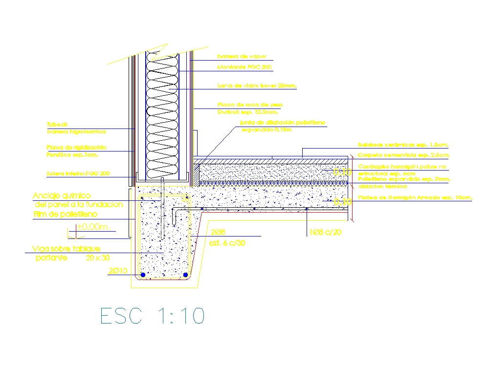 66 what of multiples (47.66 constructivo platea de fundación Detalle de KB