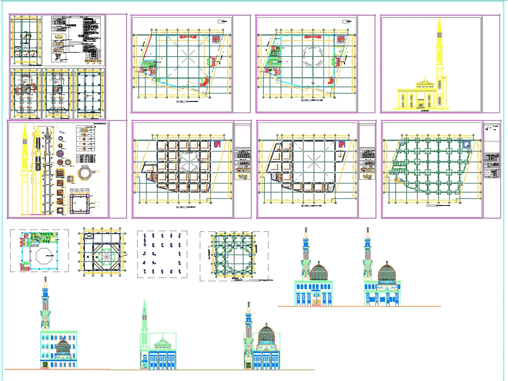 Mosque in AutoCAD Download CAD free 5 54 MB Bibliocad