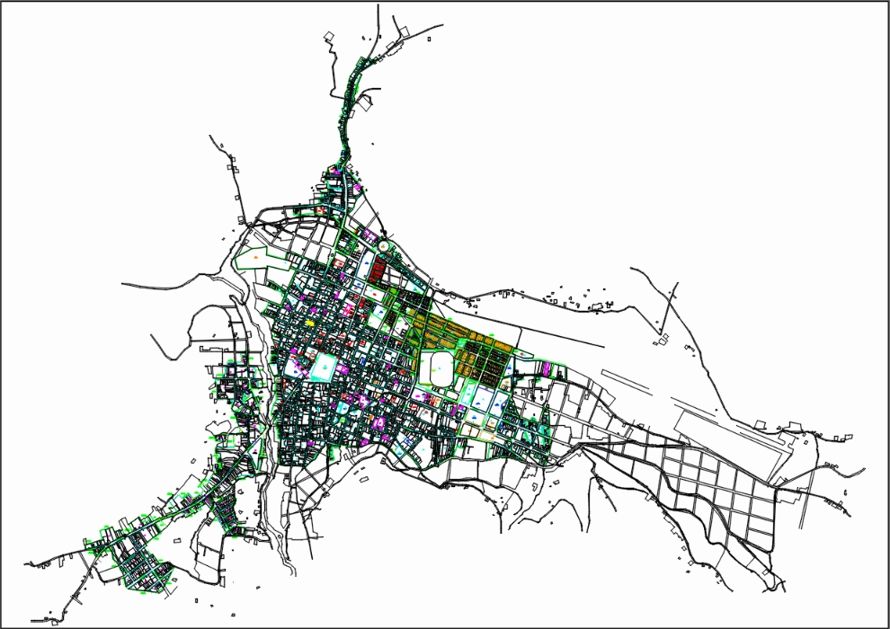 Carte de la ville de Huamachuco