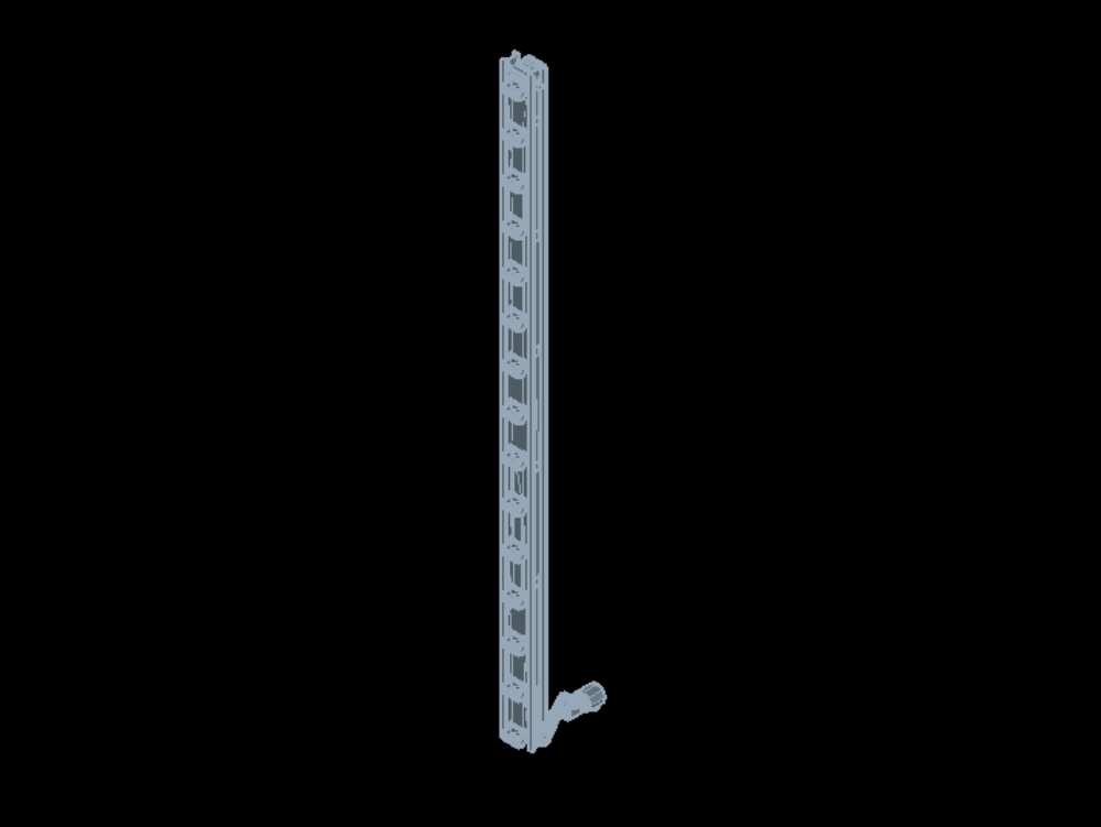 Vertikaler Aufzug in 3D