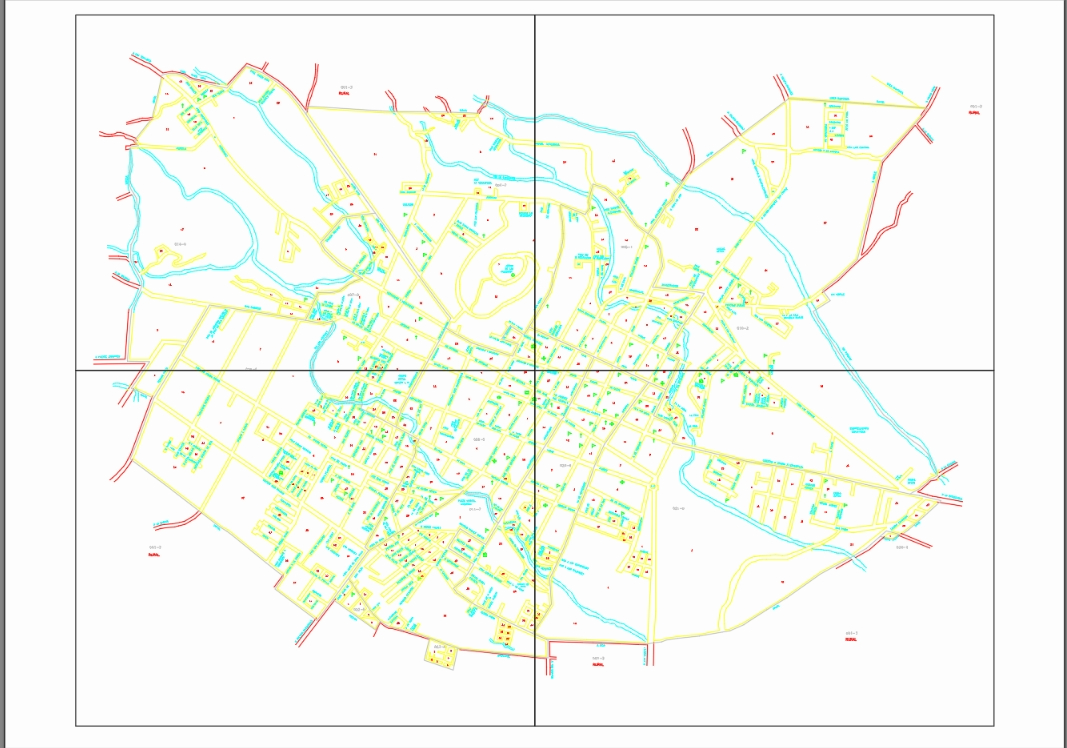 Coatepec urban layout; veracruz