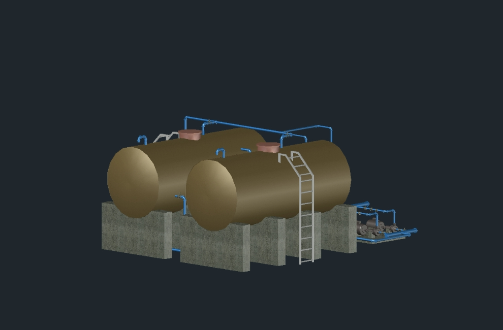 Tanques de Agua. 3D