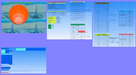 Template calculation drinking water treatment plant operations