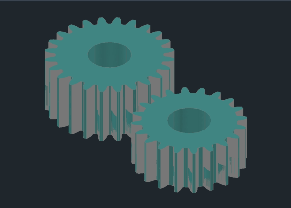 3d crown and pinion system