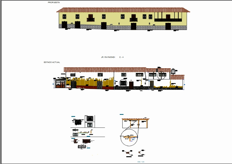Casona details - architectural survey