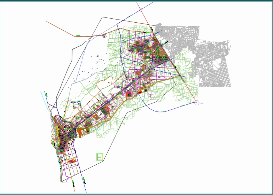 Pimentel city road map