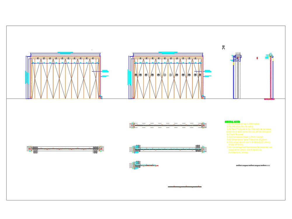 Box Window Detail Folding door detail  section in AutoCAD CAD 1 99 MB 