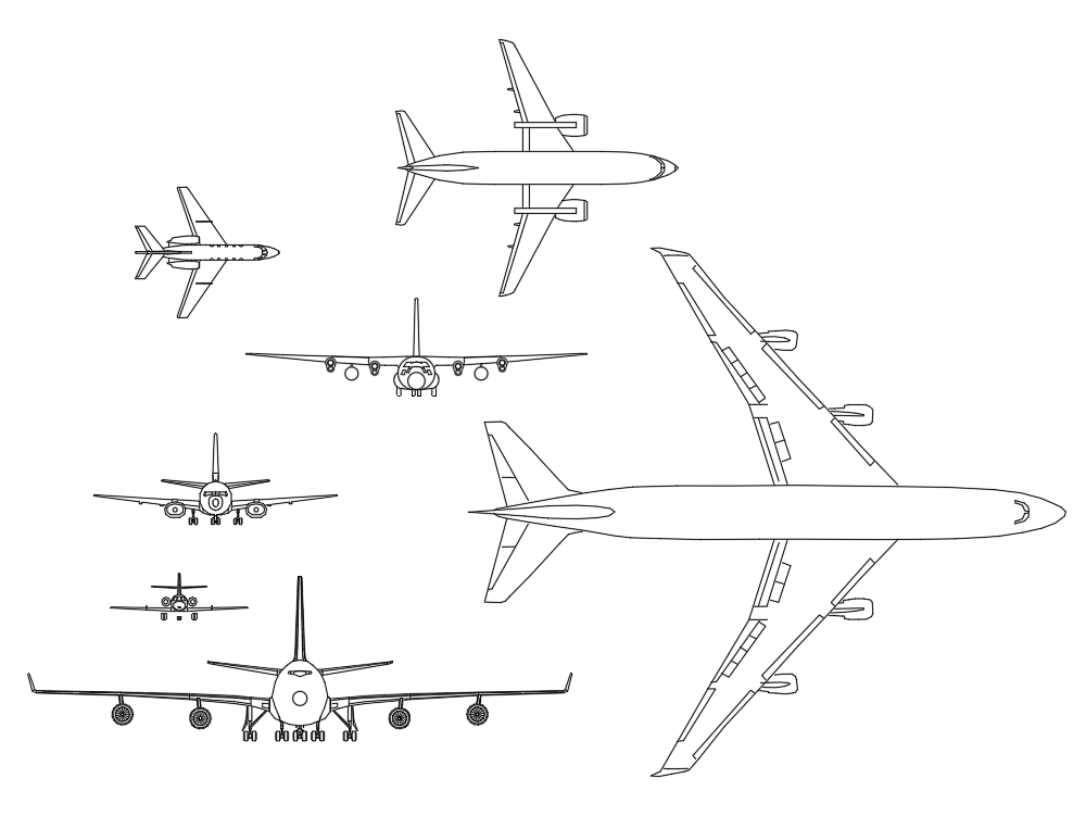 Aviões.