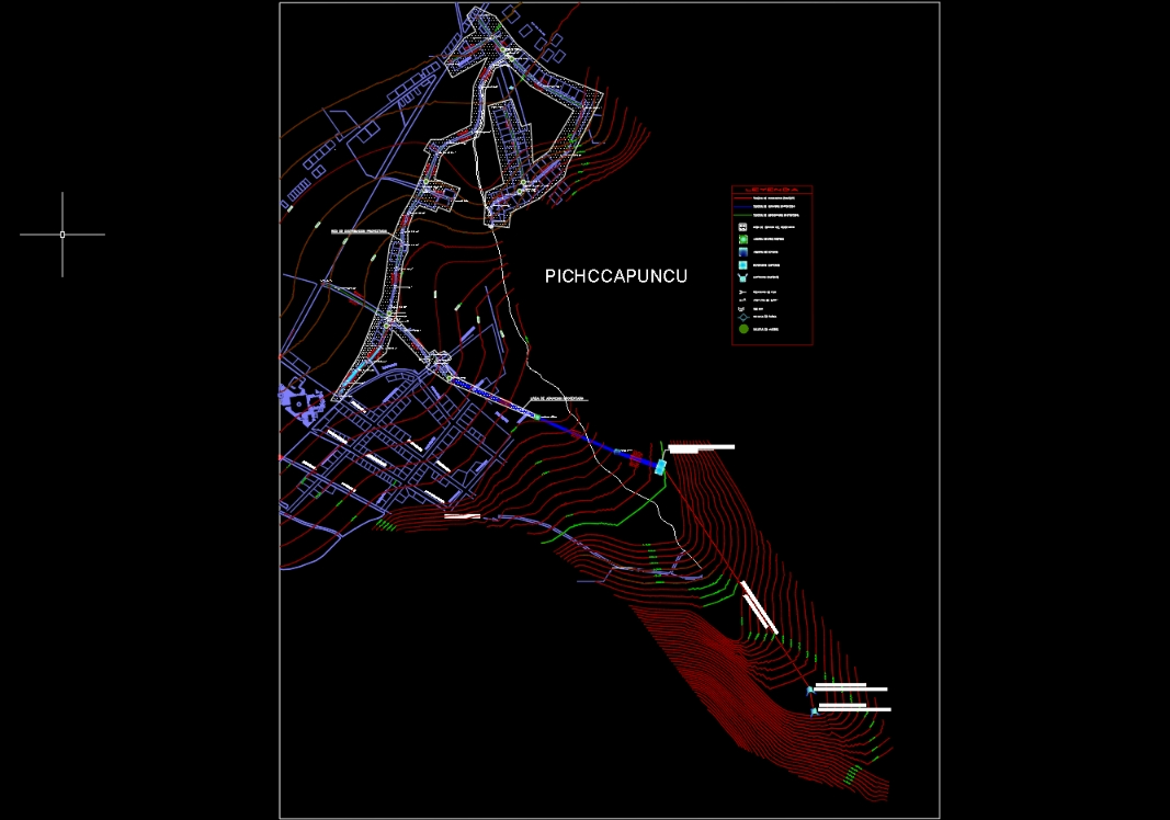 Karte des Pichccapunco-Stauseegebiets