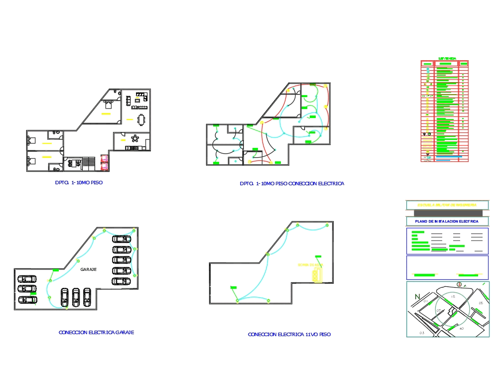Plano electrico de luminarias de vivienda unifamiliar (381.85 KB