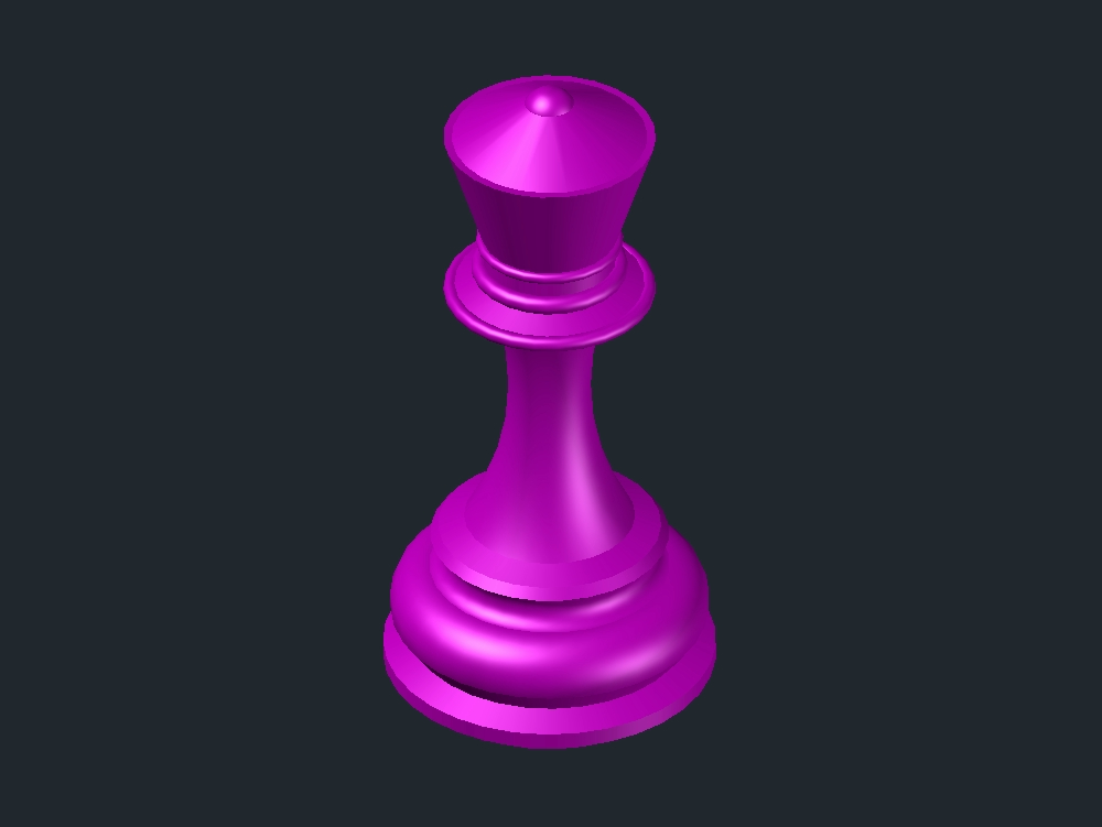3d chess piece