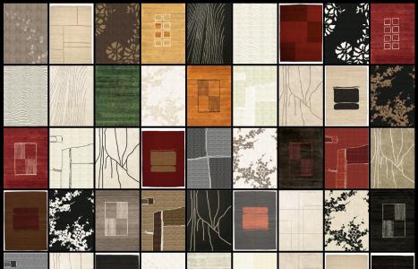 Collection of textures for rugs or carpets