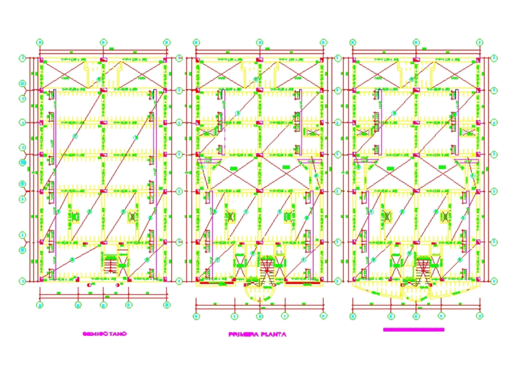 Plano de techo y vigas en AutoCAD | Descargar CAD (177.8 KB) | Bibliocad