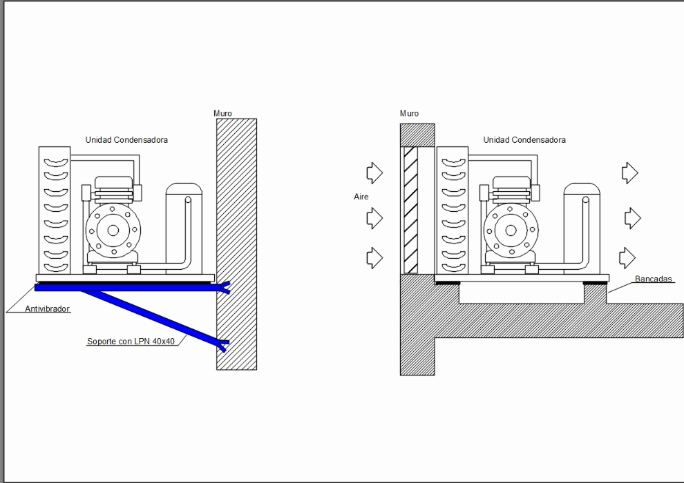Detail zur Montage des Kühlschrankmotors