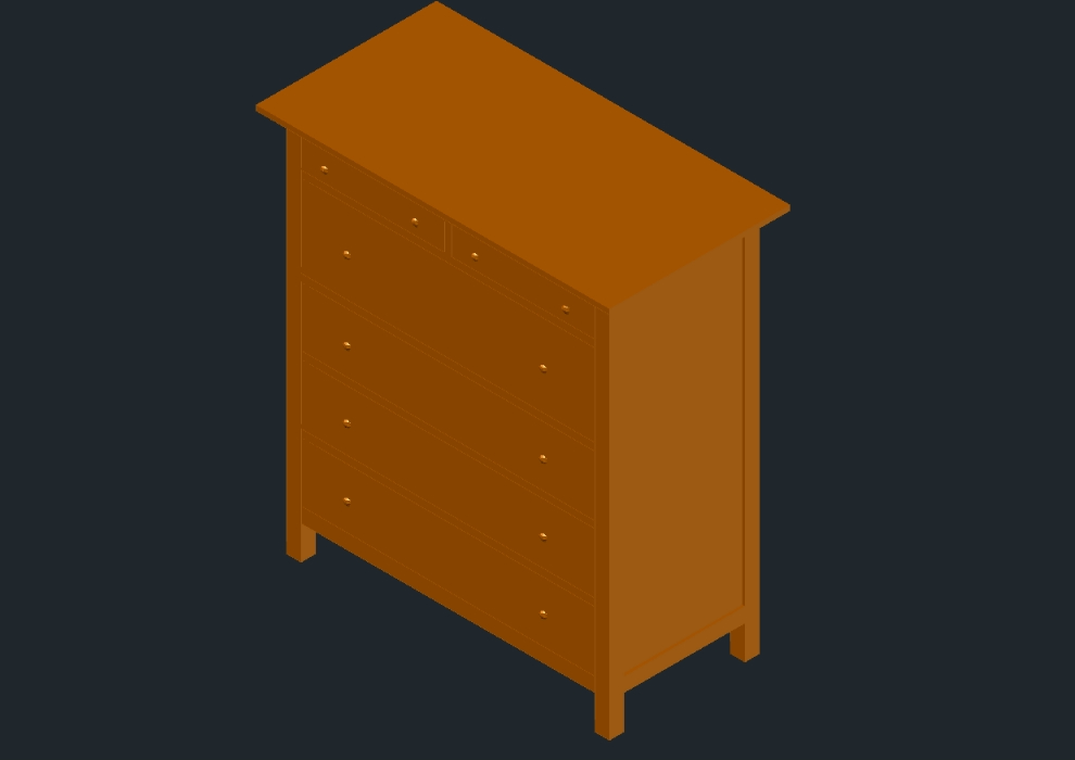 3d chest of drawers