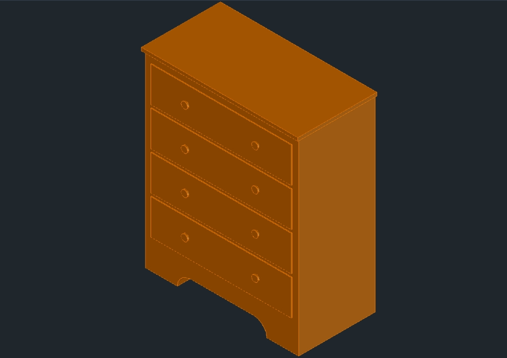 3d chest of drawers